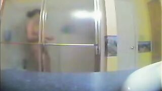Girl takes a shower not knowing there’s a hidden camera