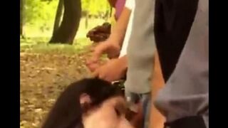 Four girls have been attacked, fucked in all holes, and raped on the street