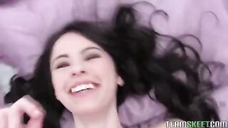 Amateur brunette gets fucked in a homemade scene