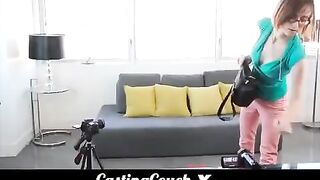 Petite teen Cassidy Klein tries to impress with her skills at casting