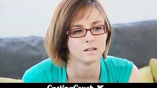 Petite teen Cassidy Klein tries to impress with her skills at casting