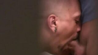 Two guys fuck each other in the public toilet