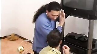 Two guys paid themselves back from a girl whose TV they fixed