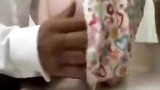 A cute girl student knows what to do with a penis