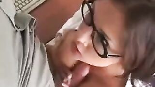 The secretary is having sex with her boss in this hot video