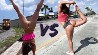 The best asses in the business, Abella Danger and Kelsi Monroe, battle for dominance in this Bang Bros compilation