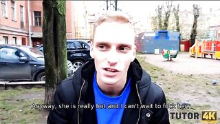 The guy cleverly cheats his mature tutor and fucks her