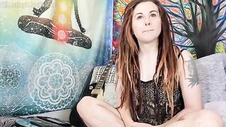 A funny hairy girl got naked and reached a squirting orgasm