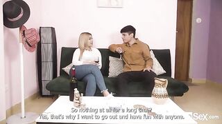 Big ass Latina Blanca gets her boobs covered with cum in an intense scene