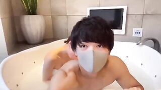 Japanese guy’s slippery handjob results in a massive ejaculation