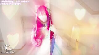 Ahri's mystery box: Nine-tailed fox's essence extraction, a popular League of Legends cosplay video, showcases the stunning Ahri in a seductive footjob scene