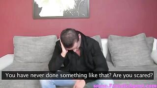 The chick forced the guy to do Cooney at the casting