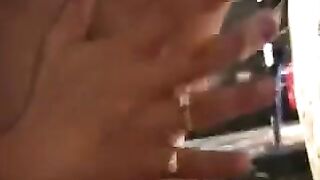 The girl brings herself to orgasm with the help of a new toy