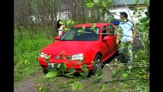 Babe agreed for 10,000 kroons to do a blowjob in public