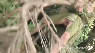 The peasant woman got fucked by a prince in woods
