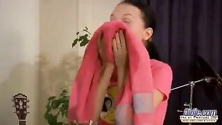 An old man fucked in his ass by a young girl