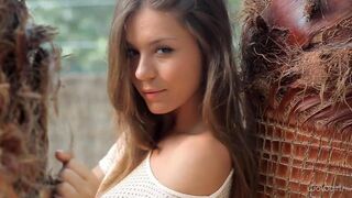 Striptease with a beautiful young Russian woman who knows her job well