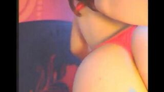 Girl fucked herself in all holes with a powerful vibrator, showcasing intense pleasure