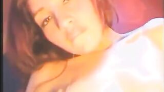 Girl fucked herself in all holes with a powerful vibrator, showcasing intense pleasure