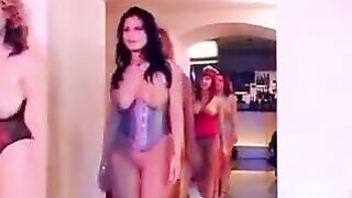 A group sex session for a girl with big boobs