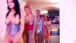 A group sex session for a girl with big boobs