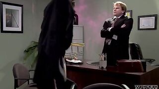 The boss forced sex with his subordinate on the table in his office