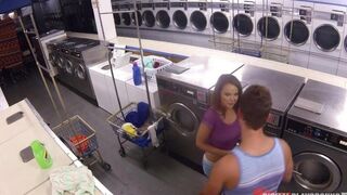 A man fucked pretty babe Dillion Harper in the laundry room - Eporn