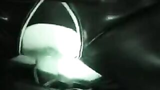 The husband and wife have fun in latex costumes