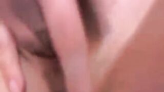 A Russian webcam model with tender breasts plays toys on camera