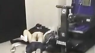 The man took off his pants and had anal sex with girlfriend