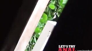 A red-haired girl has sex on camera and shows her bouncy tits