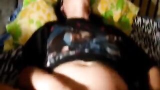 A narrow girl shows her skills on the camera