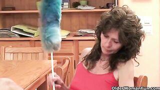 A mature woman caresses her pussy and brings herself to a powerful orgasm