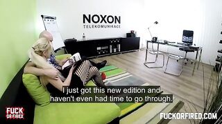 Sex in the office is just awesome, especially with stockings and pantyhose play