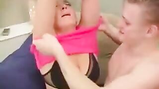 A hot mom or grandmother is fucking on the chair eporn