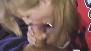 The fan gave the hockey player her ass to play with in return for protection