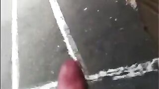 He could jerk off his big cock right on the street, no problems