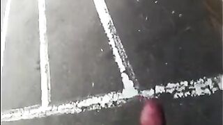 He could jerk off his big cock right on the street, no problems