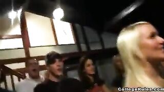 Girls get fucked at the party after drinking alcohol