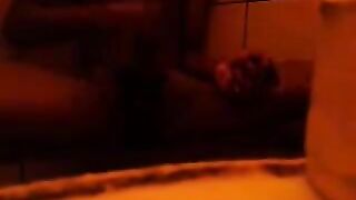 The girl washed in the shower and then caressed herself with pleasure