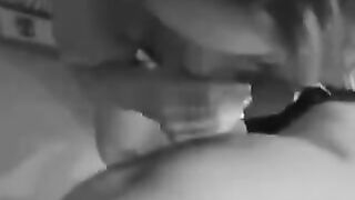 The girl is not shy about sucking dicks and sperm from them