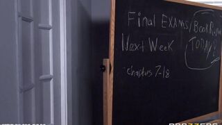 The student was severely punished by a teacher with his huge cock