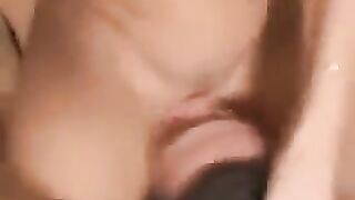 Sat on his face with a pussy and ordered to lick her before bed