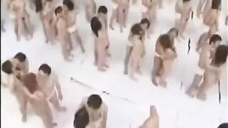 The largest gathering of participants in a gangbang ever recorded