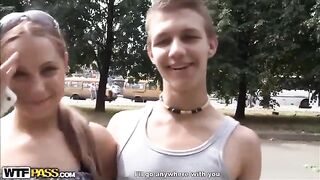 Two pretty girls were licked by a guy in an intimate act
