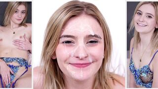 We are so excited, boys! Look at this hot blonde teen action!