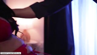 Jamie Michelle cheats on her husband with a fan in sexy lingerie