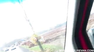 The guy's cock was in the best car ride ever