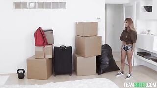 An Exxxtra Small chick is moving to a new house