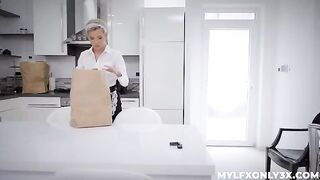 The girl is getting her pussy wet with two sexy lesbians